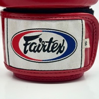 Fairtex BGV1 16oz Tight Fit Boxing Gloves Red Genuine Leather Thailand