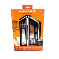 Fiskars Heavy-Duty Knife Set Carving Chiseling & Sawing Set 165190-1001