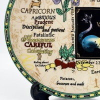 Chef's Choice Capricorn The Goat Zodiac Astrology Collector Plate