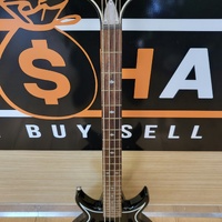 Cort GS Punisher 2 Gene Simmons KISS 4 String Electric Bass Guitar Black with Case