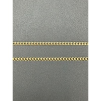 Unisex 9ct Yellow Gold Tight Curb Link Necklace