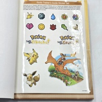 Pokemon Let's Go Pikachu & Eevee Official Guide Pokedex with Stickers & Kanto Map