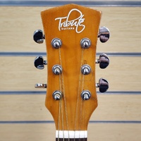 Tribute TRI-1CE Semi-Acoustic Cutaway Guitar Steel String Tuner Brown