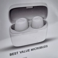 BlueAnt Pump Air Lite True Wireless Earbuds White Bluetooth Microbuds HD