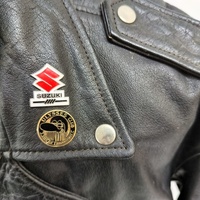 Vintage FMC Heavy Leather Biker Jacket Mens 48 Black Double Rider Moto
