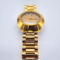 Vintage Rado DiaStar Automatic Mens Watch Gold Dial Day Date 648.0413.3 Swiss