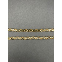 Ladies 9ct Yellow Gold Belcher Link Necklace