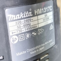Makita HM1317C 1510W 17kg Demolition Jack Hammer with Breaker Bit and Case