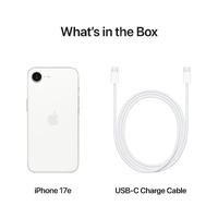 Apple iPhone 17e 256GB White A3634 5G Smartphone