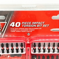 Full Boar 40 Piece Impact Torsion Bit Set 1/4 inch Screwdriver Bits FBIBS-040