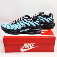 Nike Air Max Plus TN Aqua Silver Black Mens US 9 Sneakers CV8838-400 With Box