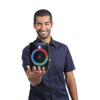 NEW Bluetooth ABS1407 Portable Party Speaker with RGB Lighting by SING-E