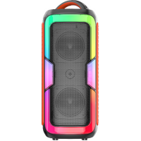 DJ Powered Karaoke Party Bluetooth Super Bass 4 Inch 25W Speaker RGB Light