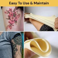 5 x Tattoo Practice Skins - Double Sided Blank 19cm x 14.5cm Makeup AUS Seller 