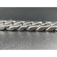 Mens 925 Sterling Silver Curb Link Bracelet (NEW)