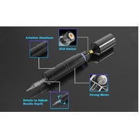 YILONG S2 Wireless Rotary Tattoo Pen Kit Machine Set 20 Needles Ink Supply