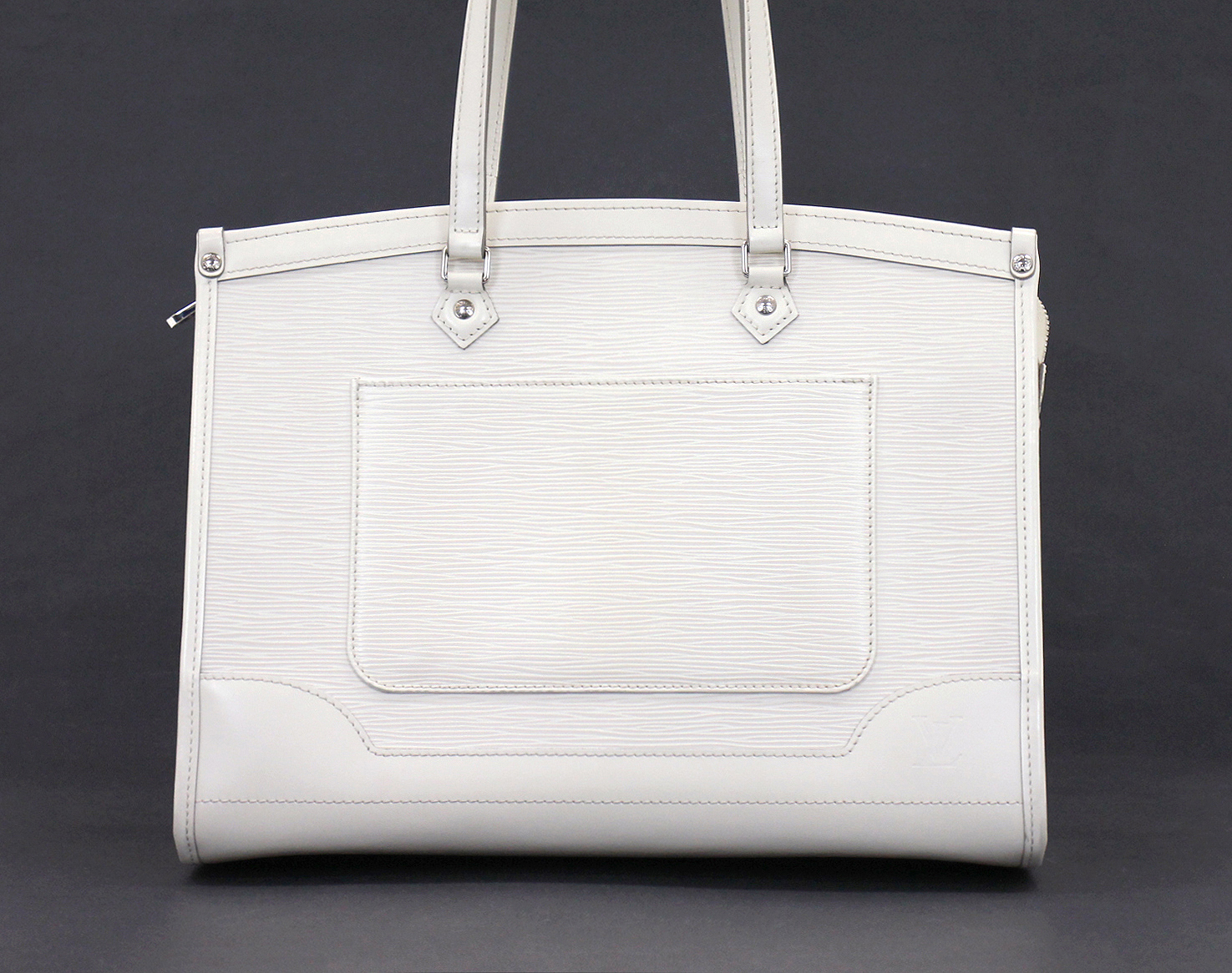 Louis Vuitton Louis Vuitton Madeleine GM White Epi Leather