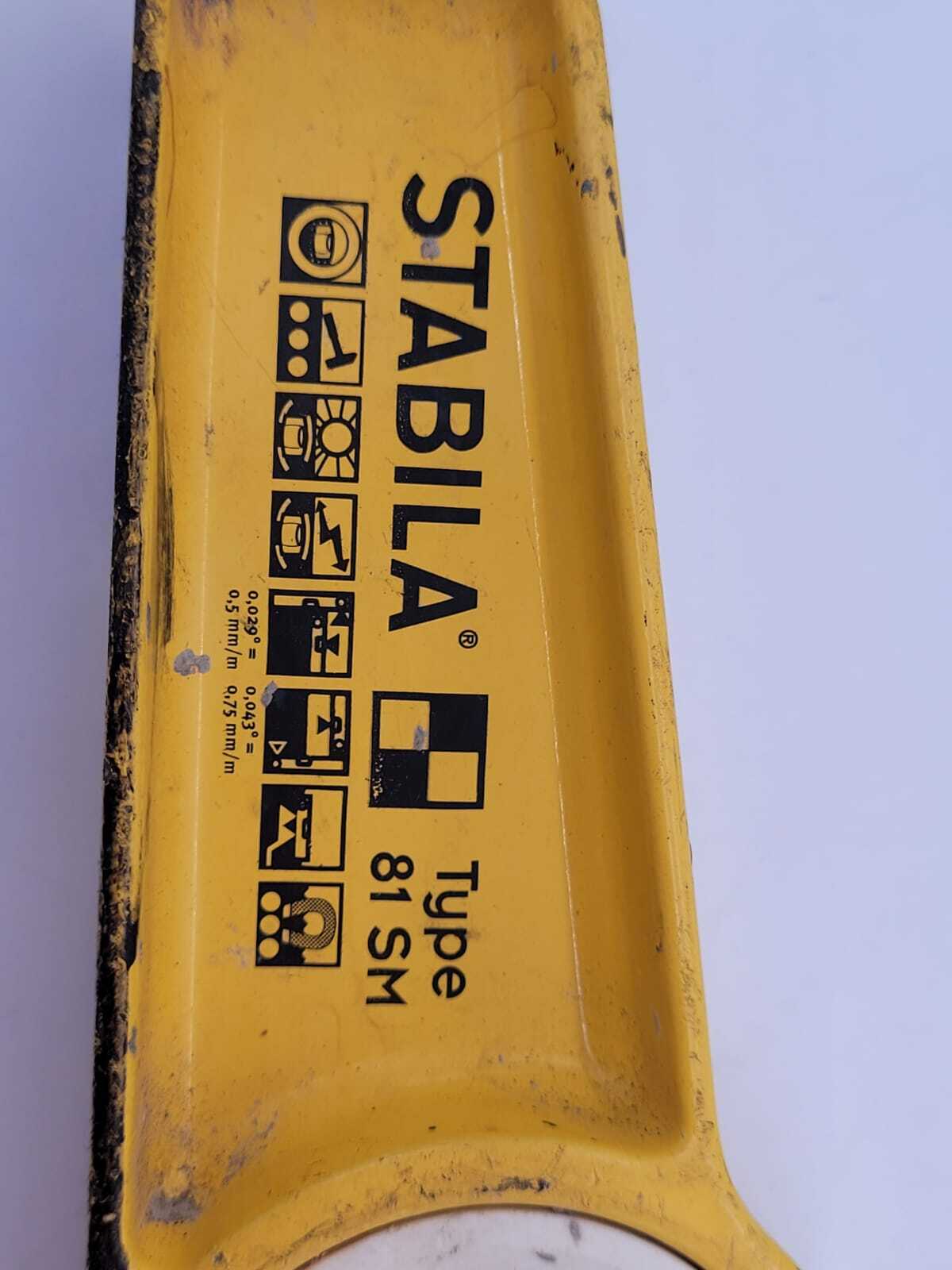 Stabila 02511 25cm 10 Type 81 SM Torpedo Magnetic Level Pre owned