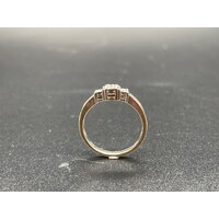 Ladies Solid 10ct White Gold Diamond Ring Fine Jewellery 2.9 Grams Size UK P
