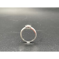 Ladies Solid 14ct White Gold Diamond Ring Fine Jewellery 3.5 Grams Size UK P