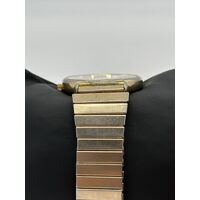 Countdown by Helbros Base Metal Bezel Stainless Steel Ladies Gold Tone Watch