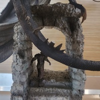 Iron Studios WBLOR23819-10 The Lord of the Rings 1/20 Fell Beast Diorama Statue