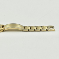 Seiko Ladies Gold Tone Quartz Watch 1N00-0FR0 Rectangular Ivory Dial