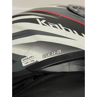 Kabuto Aeroblade-5 ECE 22-05 Black/Red/Grey Size Large 58-59cm Bargy Design Helmet (Pre-owned )