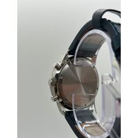 Citizen Chronograph Eco-Drive CA4500-83E Mens Black Dial Silver Leather Watch