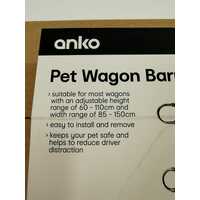 Anko 60-110cm HT 85-150cm WD Pet Wagon Barrier Adjustable Height Safety Fence