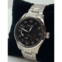 Seiko SPB043J1 SPB043 Blackface 6R27B Automatic Power Reserve Stainless Steel Men’s Watch in Original Box (Pre-Owned)