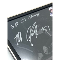 NFL Fanatics Signed Rob Gronkowski NE Patriots Super Bowl Framed Photograph