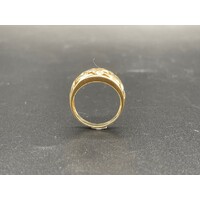 Ladies 14ct Yellow Gold Pattern Design Ring Fine Jewellery 