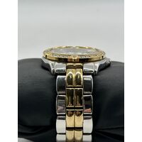 Guess Women's Stainless Steel Two-Tone Crystal Accented Watch U0026L1