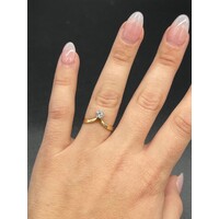 Ladies 18ct Yellow Gold Diamond Ring (Pre-Owned)