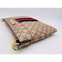 Colette Pattern Designed Handbag Gold Tone Hardware with Strap (Pre-owned)
