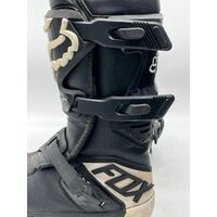 Fox Racing Comp MX Boots Youth Size Y4 Black White (Pre-owned)