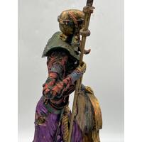 Egyptian Style Undead Knight with Glaive and Skull Shield Collectable Statue