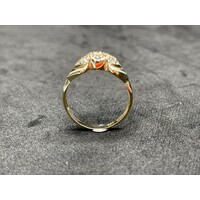 Ladies 14ct Yellow Gold CZ Ring (Pre-Owned)