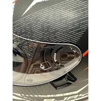Rjays Dominator II Matte White/Red Motorcycle Helmet Size Large with Manual
