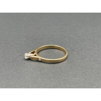 Ladies 18ct Yellow Gold Diamond Ring (Pre-Owned)