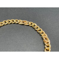 Unisex 18ct Yellow Gold Double Link Bracelet (Pre-Owned)