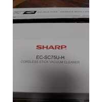 Sharp 150W Motor Cordless Stick Vacuum Cleaner with Components (New Never Used)