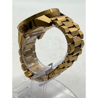 Nixon Take Charge Corporal All Gold Black Stainless Steel Bracelet Men's Watch