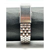 Citizen Quartz WR 50m Silver Tone Stainless Steel Crystal Dress Watch