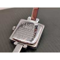 Gucci Swiss Made 1900L Stainless Steel Square Case Ladies Watch with Box
