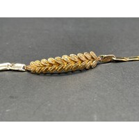 Ladies Solid Yellow Gold Anchor Link Bracelet (Pre-Owned)