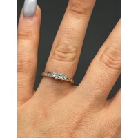 Ladies 9ct White Gold Diamond Ring (Pre-Owned)