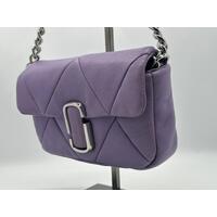 Marc Jacobs Quilted Shoulder Bag Purple H934L01RE22 Diamond Shaped Pattern 