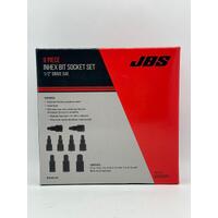 JBS 00055951 9 Piece Inhex Bit Socket Set 1/2” Drive SAE ModPak #01 (Pre-owned)